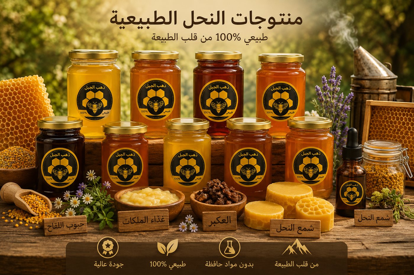 منتوجات النحل الطبيعية - ذهب الجبل